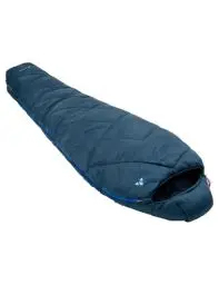 Produktbild: VAUDE Mumienschlafsack Sioux 800 II Blau, atmungsaktiver 3-Jahreszeiten Schlafsack 2°C – 8°C, kompakter Kunstfaserschlafsack 220x80 cm Reisverschluss links für Indoor & Outdoor-Camping