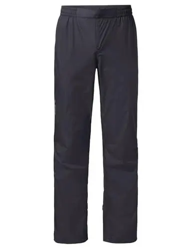 Produktbild: VAUDE Regenhose Damen Drop Pants II, wasserdichte Outdoorhose für Fahrrad, leichte Überhose, atmungsaktive Fahrradhose schwarz, schnell überziehbar