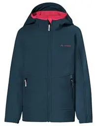 Produktbild: VAUDE Softshell Jacke Kids Rondane IV, hochwertige Outdoorjacke, wind- und wasserabweisende Regenjacke mit Kapuze, Klimaschonende Regenjacke Kinder