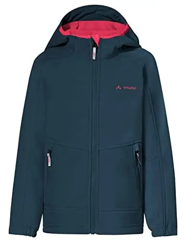 Produktbild: VAUDE Softshell Jacke Kids Rondane IV, hochwertige Outdoorjacke, wind- und wasserabweisende Regenjacke mit Kapuze, Klimaschonende Regenjacke Kinder