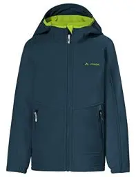 Produktbild: VAUDE Softshell Jacke Kids Rondane IV, hochwertige Outdoorjacke, wind- und wasserabweisende Regenjacke mit Kapuze, Klimaschonende Regenjacke Kinder