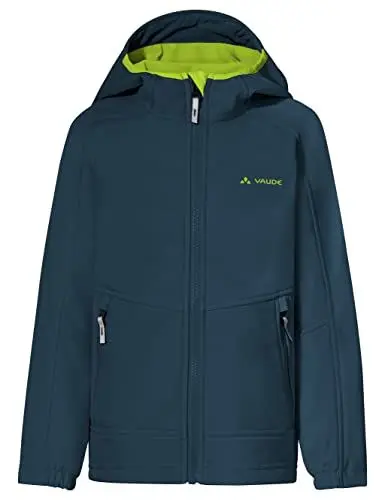 Produktbild: VAUDE Softshell Jacke Kids Rondane IV, hochwertige Outdoorjacke, wind- und wasserabweisende Regenjacke mit Kapuze, Klimaschonende Regenjacke Kinder