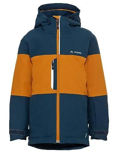Produktbild: VAUDE Unisex Kinder Kids Snow Cup Jacket, Dark Sea/brown, 122-128 EU