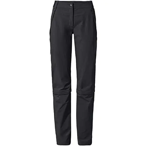 Produktbild: VAUDE Wanderhose Damen Farley Stretch Capri T-Zip III, wasserabweisende Zip-Off Trekkinghose, bequeme Stretch-Wanderhose – strapazierfähig & schnelltrocknend