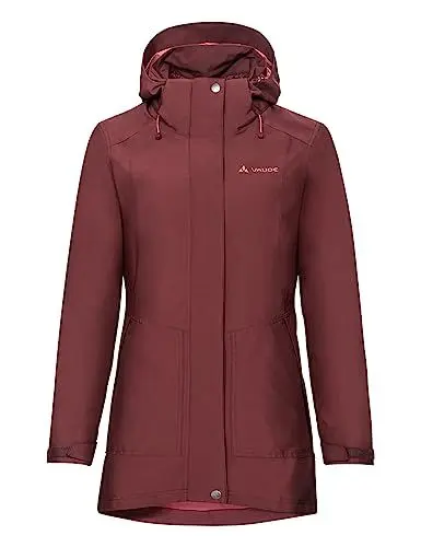 Produktbild: VAUDE Idris III 3-in-1 Parka Damen – Damen-Winterjacke wasserdicht, winddicht & atmungsaktiv mit Eco-Finish, Damen-Doppeljacke mit wärmender Hybrid-Innenjacke – in Rot, Größe: 44