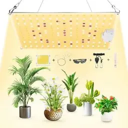 Produktbild: VAYALT 2023 Pflanzenlampe LED, 600W LED Pflanzenlicht Vollspektrum, mit UV & IR LED Grow Light, Wachstumslampe für Innen Samen Knospe Pflanze Gemüse und Blume für Wachsen Zelt