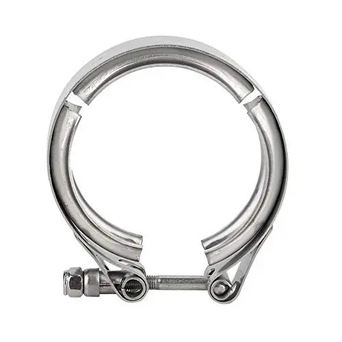 Produktbild: V-Bandschelle 2,5 Zoll, Universal Auspuffschelle Edelstahl-Kupplung Auspuff Schalldämpfer Rohrbandschelle Turbo Auspuff Bandschelle, für Wastegates Blow Off Ventile