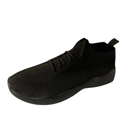 Produktbild: VBEDKDEB Sneaker Damen Turnschuhe Laufschuhe Sportschuhe Große Mode Schnürschuhe in Fester Größe, Fliegende Turnschuhe, Damen Plattform, Farbe, gestrickte Schuhe Pflegeberufe Damen (43)