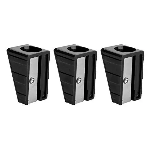 Produktbild: Vbest life Packung mit 3 Stück tragbarer Mini-Billard-Queue-Trimmer, Bleistiftspitzer Cue-Tip-Reparaturwerkzeug(schwarz)