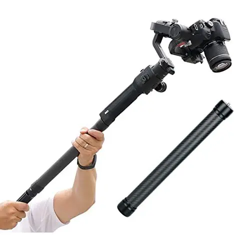 Produktbild: VBESTLIFE 25CM Upgrade Gimbal Extension Pole Carbon Fiber Bar Leicht, 1/4 Zoll Universalschrauben für Ronin S, SC, für Crane, für Moza AirCross, für Stabilisatoren
