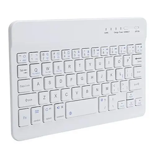 Produktbild: VBESTLIFE 59-Tasten-Minitastatur, Bluetooth-Tastatur, tragbar, Tablet-Computerzubehör, Weiß, Schokoladendesign, niedliche Minitastatur, Für Schüler, Für Zuhause/Büro/Schule