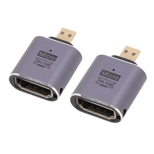 Produktbild: VBESTLIFE 8K DisplayPort zu HDMI Adapter, DP 1.4 zu HDMI 2.1 Konverter Universal für ThinkPad X1, für Latitude E7240, für 14 17 18