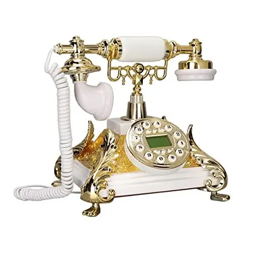 Produktbild: Altes Antikes Telefon, FSK und DTMF Dual System Retro Schnurgebundenes Telefon, Dekoration für Schlafzimmer, Wohnzimmer, Büro, für Freunde und Geschäftspartner