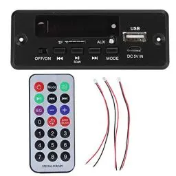 Produktbild: VBESTLIFE Board-Player-Modul, MP3-Bluetooth-Decoder-Board, Digitalanzeige-Verstärker-Player-Modul 2x3W Schwarz Liefert, Unterstützung für Radio FM