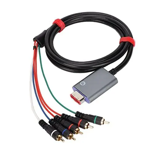 Produktbild: VBESTLIFE Component-Kabel für, Doppelt Geschirmter Digitaler AV-Ausgang Component 5RCA YPbPr-Kabel für, 1,8 M 5,9 Ft