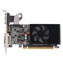 Produktbild: VBESTLIFE GT610 1 GB DDR3-Grafikkarte, 64-Bit-1800-MHz-Computer-Grafikkarte mit Lüfter, DVI, VGA, HDMI, PCIe X16 2.0-Bus