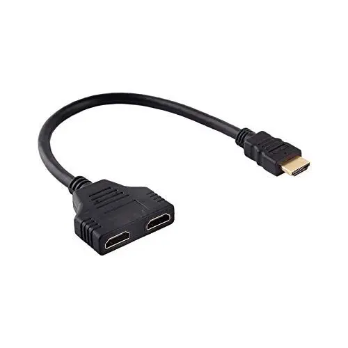 Produktbild: VBESTLIFE HDMI-Kabelsp Litter, 1080P HDMI Männlich zu Dual HDMI Weiblich 1 Bis 2 Weg Splitter Adapter Kabel für HD TV, LCD- und Projektoren