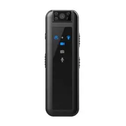 Produktbild: VBESTLIFE -Körperkamera, 1080P-Videorecorder, Tragbar, Tragbare Überwachungskamera, Taschen-Polizei-Körperkamera, Rückenclip-Kamera, mit LED-Anzeigeleuchte