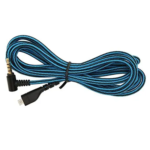 Produktbild: VBESTLIFE Kopfhörerkabel, Universal-OFC-Kupferdrahtkern-Headset-Soundkabel, für Arctis 3 5 7 Pro 6,6 Fuß, für, für One, PC, Spielkonsolen, Handys, Tablets