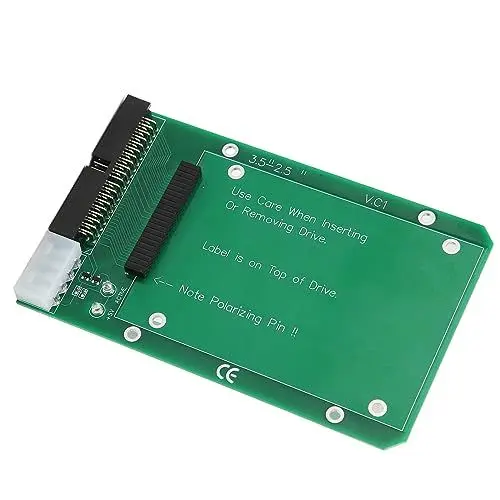 Produktbild: VBESTLIFE Laptop SATA auf IDE Adapter, 2,5 Zoll auf 3,5 Zoll SATA HDD SDD 44Pin IDE Konverterkarte Laptop IDE auf 40 Pin 3,5 Zoll Desktop PC PATA Port Konverterkartenadapter