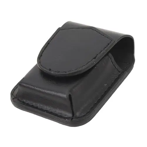 Produktbild: VBESTLIFE Leder-Feuerzeugetui mit Magnetischer Schnalle, Kratzfestes, Weiches Innenfutter, Feuerzeug-Hüftetui, Gürtel-Hüfttasche, Geldbörsen für Feuerzeuge (Black)