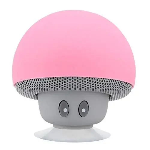 Produktbild: VBESTLIFE Mushroom Lautsprecher, Portable Wireless Bluetooth Pilzform Lautsprecher Subwoofer mit Saugnapf, Eingebautes Mikrofon,
