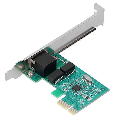 Produktbild: VBESTLIFE PCI-E-Netzwerkkarte, 1000M Selbstadaptive, Vollkompatible, Treiberfreie Gigabit-Karte, Unterstützung für Automatische Kreuzerkennung und -korrektur für Desktop-Computer