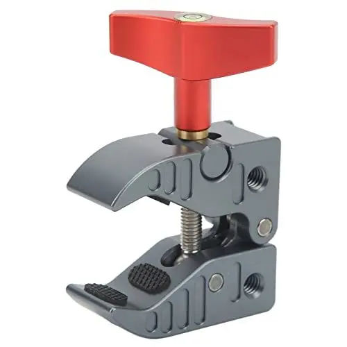 Produktbild: VBESTLIFE Photography Super Clamp, Erweiterbarer Kamera-Crab-Klemmenhalter aus Aluminiumlegierung, mit 1/4-Gewinde und Kaltschuh-Schnittstelle, für Lichtstativ, Stangen, Regenschirme, Stative