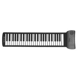 Produktbild: VBESTLIFE Roll-Up-Piano, 49 Tasten, Tragbares Elektronisches Klavier, 4D-Surround-Sound, Elektronisches Hand-Roll-Piano, für Anfänger, Erwachsene(PM49)