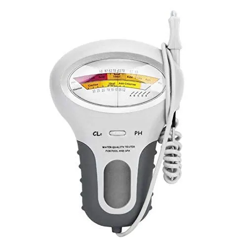Produktbild: VBESTLIFE Wasserqualitätstester, PH-Meter, Chlortester-Wasserdetektor, für Schwimmbad, für Trinkwasser-pH, ohne Batterie, Großbildschirme, digitaler Wassertester