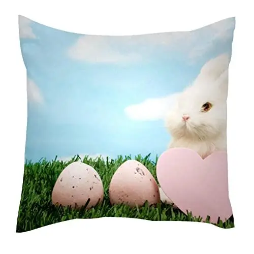 Produktbild: VBFOFBV Dekokissen Fall Kissenbezug Dekorationen für Couch Bett Stuhl,Ei und Hase Ostern