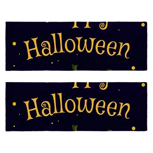 Produktbild: VBFOFBV Handtücher 2er-Pack Handtücher Set, weiche Handtücher für Badezimmer, Fitnessstudio, Dusche, Hotel und Spa, Halloween Kürbis Mond