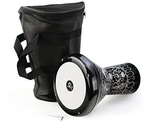 Produktbild: VD Vatan Orientalische Kinder Darbuka Trommel Percussion Aluguß Hand Graviert, 2029-S, Schwarz, 30 cm