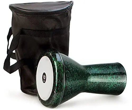 Produktbild: VD Vatan Orientalische kleine Darbuka Trommel Percussion Aluguß Pearl Effekt, Grün, 30 cm., 2022-Y
