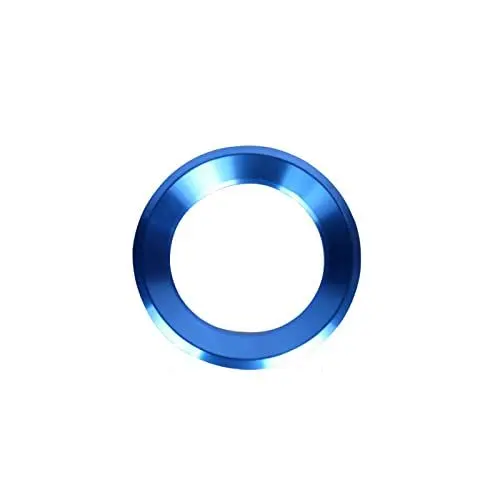 Produktbild: VDARK Lenkrad Logo Kappen Aufkleber Aufkleber Emblem Abzeichen Logo Abdeckung für Skoda Zubehör Innendekoration Metall Octavia Super Karoq Kodiaq GT Kamiq GT 2014 15 16 17 18 19 20 2021 2022 (Blau)