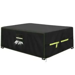 Produktbild: VDISRR Abdeckhaube Gartenmöbel, 420D Oxford Abdeckhauben Für Tische 160x150x85cm, Gartentische Schutzhülle mit Belüftungsöffnungen Wasserdicht, UV-beständig, Staubfest, Winterfest für Terrassenmöbel