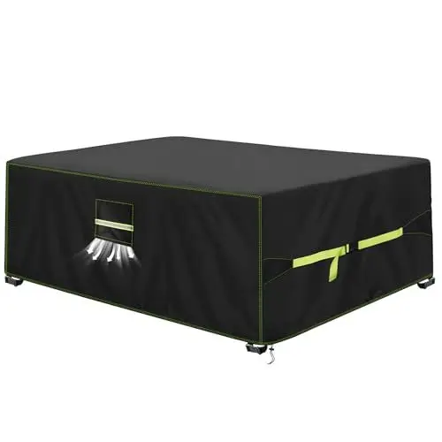 Produktbild: VDISRR Abdeckhaube Gartenmöbel, 420D Oxford Abdeckhauben Für Tische 242x162x100cm,Gartentische Schutzhülle mit Belüftungsöffnungen Wasserdicht, UV-beständig, Staubfest, Winterfest für Terrassenmöbel