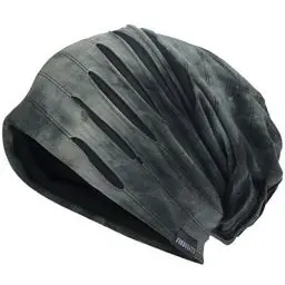Produktbild: VECRY Herren Jersey Slouch Mütze Sommer Skullcap (A-Grau, Dünn Cool)