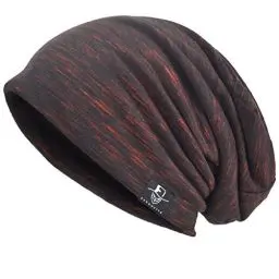 Produktbild: VECRY Herren Slouch Hollow Mütze Thin Sommer Cap Strickmützen Beanie Skullcap (Multi-Rotwein)