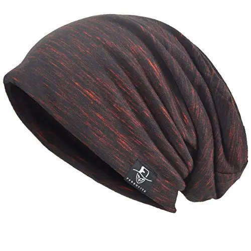 Produktbild: VECRY Herren Slouch Hollow Mütze Thin Sommer Cap Strickmützen Beanie Skullcap (Multi-Rotwein)