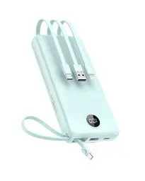 Produktbild: Powerbank 20000mAh Power Bank mit Kabel VEEKTOMX Powerbank USB C Tragbares Ladegerät 5 Ausgängen LED Display Externe Handyakkus Kompatibel mit iPhone, iPad, Samsung, Huawei, Xiaomi, OnePlus usw.