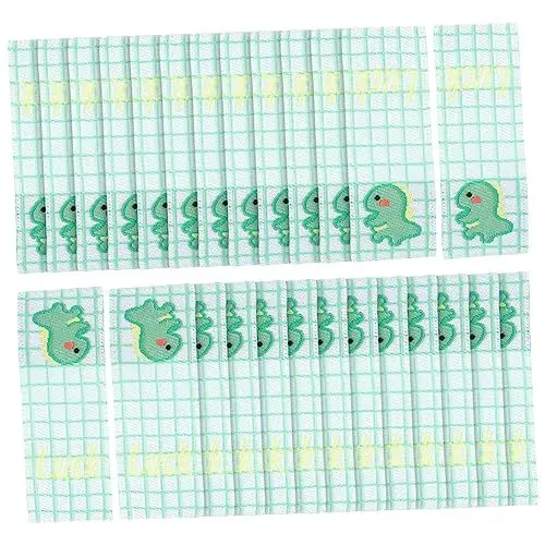 Produktbild: Veemoon 100 Stück Tier Halbfach Kleidungsetiketten Kleideretiketten Für Kleidung Geprägtes Etikett Diy -kleidungsetikett Handgefertigtes Etikett Schuhetikett Stoff