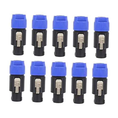 Produktbild: Veemoon 10pcs Bühne Lautsprecher Audio Lautsprecher Adapter Audio Anschlüsse Kit Hohe Leitfähigkeit