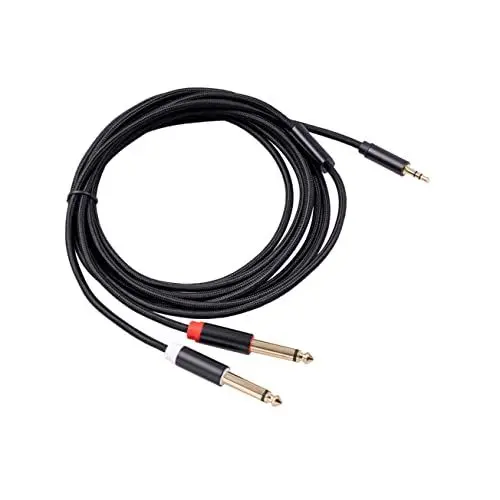 Produktbild: Veemoon 1Stk Stereo-Audiokabel Player-Audiokabel Audio-Y-Splitter-Adapter Audiosignalkabel Digitalkabel für Heimkino Aluminiumlegierung Zubehör Verbinder Glasfaserkabel Audioleitung