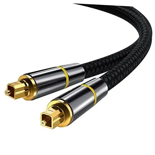 Produktbild: Veemoon 1 M Optisches Audiokabel Optisches - -kabel Verlustfreie High-fidelity-signalübertragung Verschleißfeste Beschichtete Anschlüsse Rein Plattiert Australisch