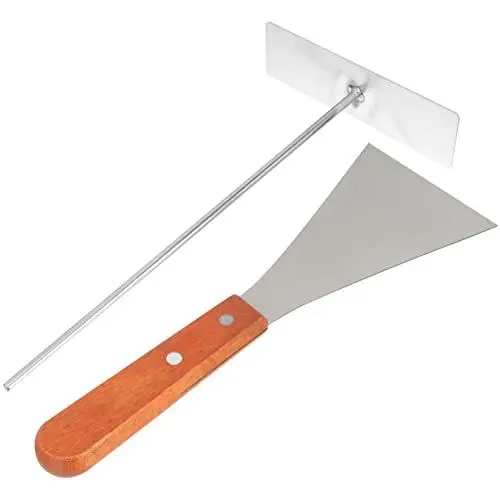 Produktbild: Veemoon 1satz Küchen Utensilien Aus Edelstahl Crepe Spreader Und Schaufel Für Pfannkuchen Ergonomisches Design Für Antihaft-pfannen Teiliges Für Zuhause Und Backen