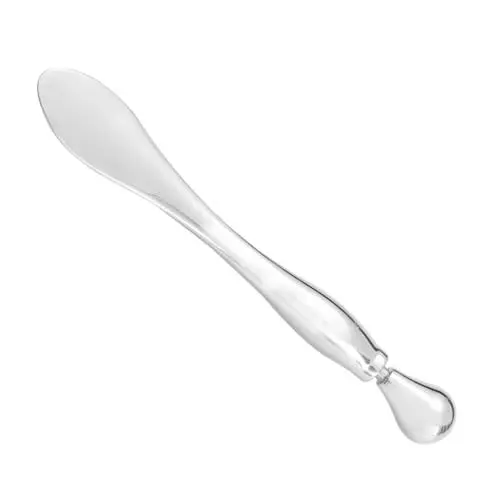 Produktbild: Veemoon 1 Stück Zinklegierungs Augencreme Massage Stick Tragbarer Massagestab für Augenpflege Verbessert die für Damen gegen Augenringe und Müdigkeit Silber