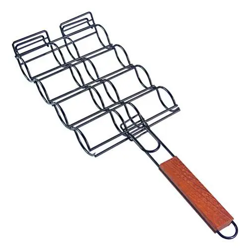 Produktbild: Veemoon 1stk Gegrillter Maisständer BBQ Maiskolben Halter BBQ Mais Grillkorb Maiskolbenhalter Grill Fischkorb Kabob-grillkörbe Grillkorb Aus Edelstahl BBQ-Clip Planke Tragbar Mann Gitter