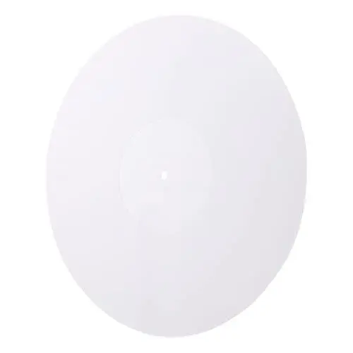 Produktbild: Veemoon 3mm Acryl Rekord Matte Gericht Protektoren Disc Plattenspieler Matte Für Vinyl Record Player Weiß