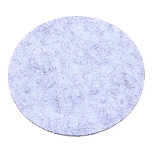 Produktbild: Veemoon 20er-Pack 12 X 12 cm Runde Filzmatten – Keine Möbelpolster Blumentopfschutz – Wasserabweisend Hellgrau